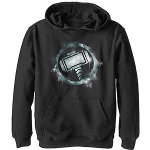 Marvel Thor Spray-logo hoodie voor jongens, zwart, zwart, XL, zwart, XL