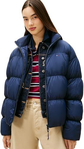 Tommy Jeans Winterjas  blauw