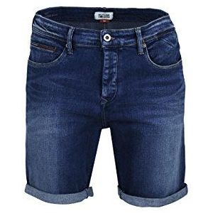 Tommy Jeans Heren Slim Tapered Short Steve MIDC Shorts, blauw (Mid Comfort 991), 34W