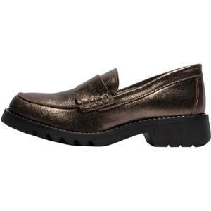 Fly London RIXI112FLY Mocassin voor dames, DK. goud, maat 7 UK, Dk Goud, 40 EU