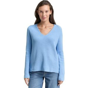 Tom Tailor - Regular Fit - Gebreide Pullover - V-hals - Lange Mouwen - Puur Katoen