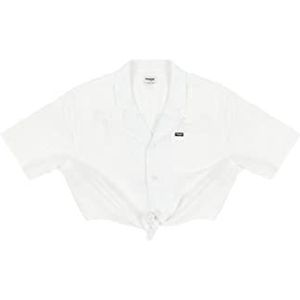 Wrangler Tie Resort Shirt voor dames, wit, XXL
