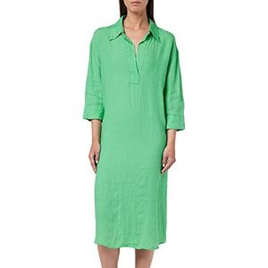 Seidensticker Dames regular fit blousejurk driekwart mouw jurk, groen, 40, groen, 40