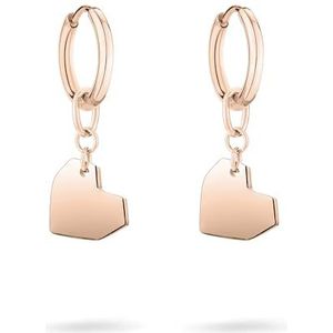 Liebeskind Berlin LJ-1484-E-26 IP Creolen roségoud, 3,0 cm, Roestvrij staal, Geen edelsteen