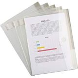 Tarifold Fr 510711 documentenmappen, A4, kunststof, transparant, 5 stuks