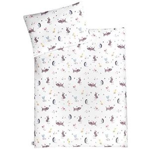 Dekbedovertrek - 2-delig - Jersey - 100% Katoen - Wit