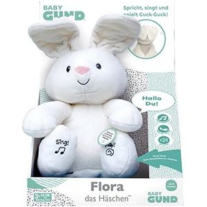 GUND Flora, het zingende en sprekende konijn - speelt kijk met de oren - Duits, ca. 30 cm, vanaf 10 maanden
