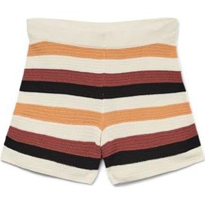 VERO MODA - VMARUBA - Broek - Lichtbeige / Oranje / Bourgogne / Zwart