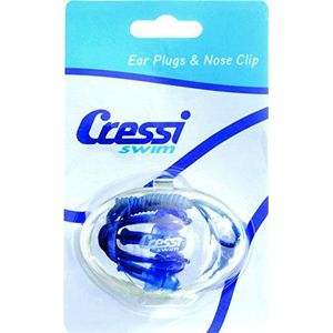 Cressi Ear Plugs & Nose Clip for Swimming - Premium Swim Accessories