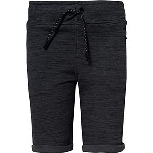 NAME IT Boy Sweatshorts met ritssluiting, asphalt, 128 cm