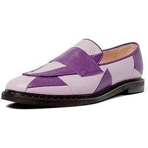 L37 HANDMADE SHOES Dames Crystal Castles Loafer Flat, Lilac Violet, 40 EU