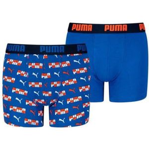 PUMA Boxershorts ondergoed unisex kinderen en jongens, Blauw, 122-128