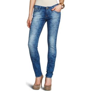 Cross Jeans Dames Jeans, blauw (Mid Blue Used Camou)., 29W x 30L