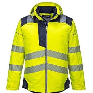 Portwest T400 PW3 Hi-Vis Winterjack, Geel/Marine, Grootte 4XL