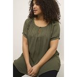 KAFFE - CURVE - Blouse - Olijfgroen - Klassieke Blouse