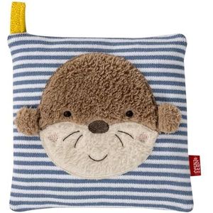 Fehn Otter kersenpitkussen, knuffelkussen met uitneembare warmte-/koudezak, voor baby's en peuters vanaf 0+ maanden, Otter Theo