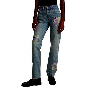 Levi's 501® Jeans voor dames, rechte pasvorm, Vers als een madeliefje, 23W x 30L
