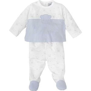 BABIDU Kinderset met lange mouwen T-shirt en applicatie Beer, Camel, 3 maanden, uniseks baby, Kameel, 3 Maanden