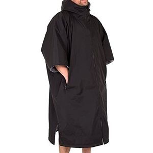 Lifeventure Korte mouwen, windbestendig, waterdicht, anti-geurbehandeld, fleece gevoerde poncho jas voor zwemmen, surfen, kamperen