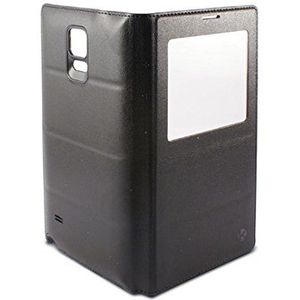 Ksix B8537FU80WN folio beschermhoes met venster en deksel met batterij, voor Samsung Note 4, zwart