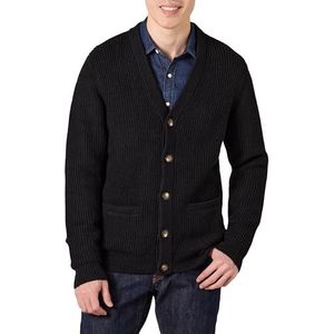 Amazon Essentials Soft Touch vest met lange mouwen voor heren, zwart, XL