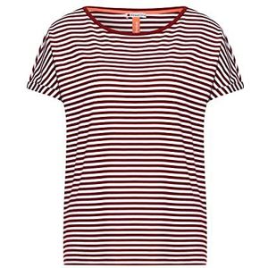 Street One Dames New Crista viscose shirt korte mouwen, koper rood, 40