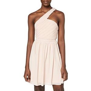 Vila Feestjurk voor dames, one-shoulder, Rose Smoke, 36