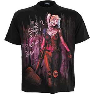 DC Comics - Harley Quinn - Trick Or Treat - T-shirt met print op de voorkant zwart, Zwart, XL