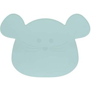 LÄSSIG Kids placemat placemats gemaakt van siliconen/Little Chums Mouse blauw