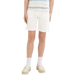TOM TAILOR Dames chino bermuda shorts, 10315 - Whisper White, 46 NL
