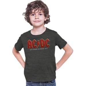 Cotton Division T-shirt voor jongens, antraciet gemêleerd, XS