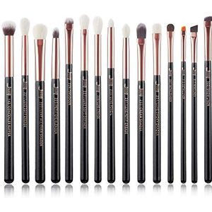 Jessup - T157 - Oogmake-up Kwastenset - Zwart - 15-delige Set