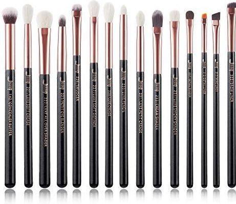 Jessup - T157 - Oogmake-up Kwastenset - Zwart - 15-delige Set