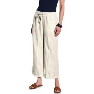 Street One Dames Linnen broek in Beige, in size: 34