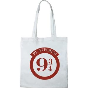 Harry Potter Tote Bag Platform 9 3/4 inch, Referentie: BWHAPOMBB006, wit, 38 x 40 cm, wit, Utility