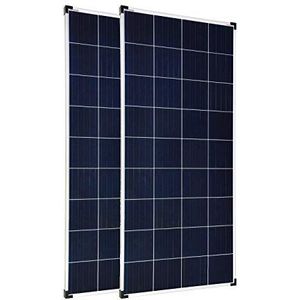 enjoysolar Poly 2 stuks 100 W polykristallijne zonnepanelen, ideaal voor camper, schuur, boot.