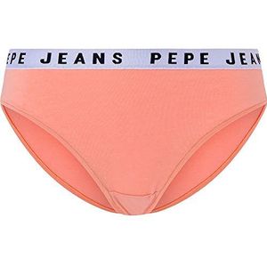 Pepe Jeans Dames Solid Bikini Style Ondergoed, Perzik, S, Perzik, S