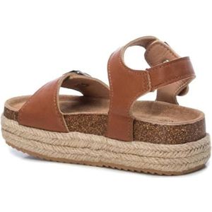 XTI 58097, platte sandalen voor meisjes, Kameel, 36 EU