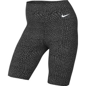 Nike Dames Shorts W Nk One Hr 7In Short AOP, Zwart / Wit, DX0160-010, XS