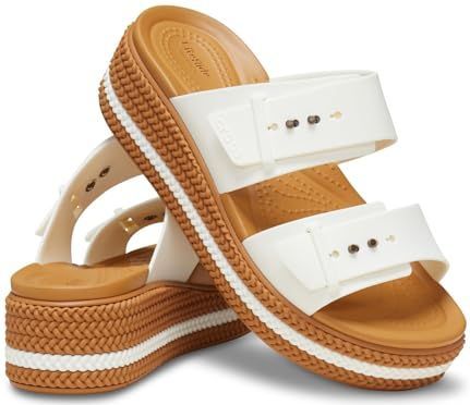 Crocs - Brooklyn Woven Buckle - Sandalen - Chalk - Matlite™