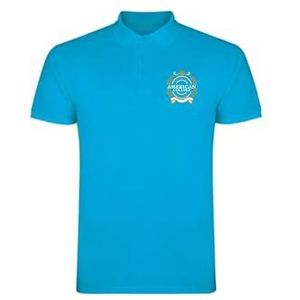 AMERICAN COLLEGE USA Poloshirts Sport Ademend Gedrukt Kleding Unisex Mannen en Vrouwen Casual Model ACPLW5 Indigo XS, Indigo, XS