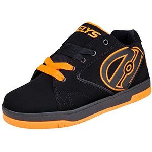 Heelys Unisex Propel 2.0 Sneakers voor kinderen, Zwart Zwart Zwart Oranje, 32 EU