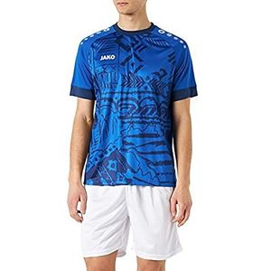 JAKO - Tropicana Jersey (Korte Mouw), Uniseks-Volwassene, Sportroyaal/Marine, L