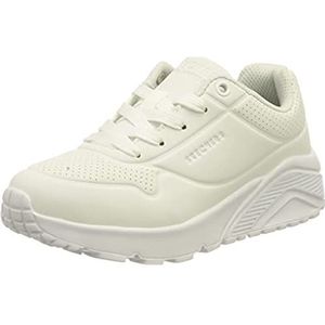 Skechers 403694L W sneakers, wit, synthetisch & gevuld #L, 27,5 EU, Witte synthetische trim L, 22 EU