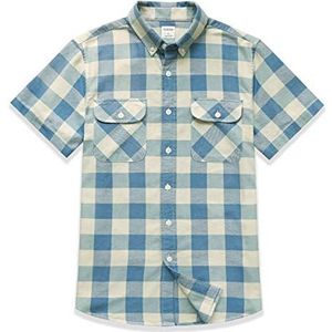 Dubinik® heren Casual overhemd met korte mouwen Katoen Regular Fit Oxford herenoverhemd