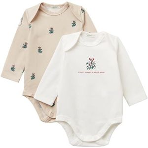 United Colors of Benetton Babyjongens set 2 body 3dkaab00u peuterromperpak, beige, 56 cm