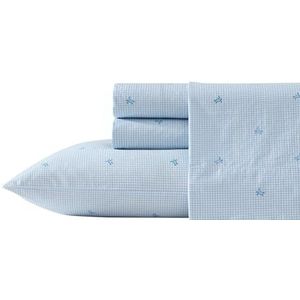 Laura Ashley Kingsize Beddengoedset Norella Pink - 100% Katoen Percale Lakenset Lichtgewicht En Ademend