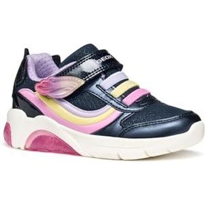 Geox J Fadinlight Meisjessneakers, marineblauw/meerkleurig, 27 EU, Navy Multicolor, 27 EU