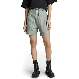 G-STAR RAW Dames 3D Ultra High Fatigue Wide Shorts, blauw (Iceberg Green C960-C959), 25W Regular