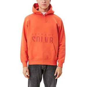 s.Oliver Heren sweatshirt met lange mouwen Relaxed Fit, Firey Orange, M